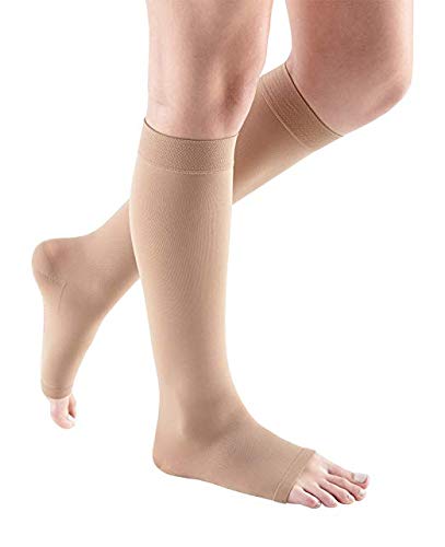 [Australia] - mediven Comfort for Women, 15-20 mmHg, Calf High Compression Stockings, Open Toe Natural V 