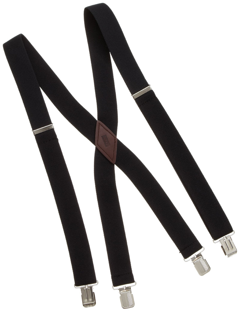 [Australia] - Levi's Men's Big and Tall Cotton Terry Suspender One Size Black 