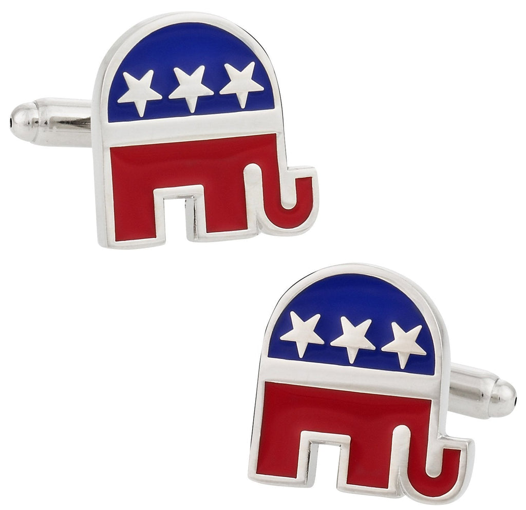 [Australia] - Cuff-Daddy Republican Elephant Cufflinks with Presentation Box 