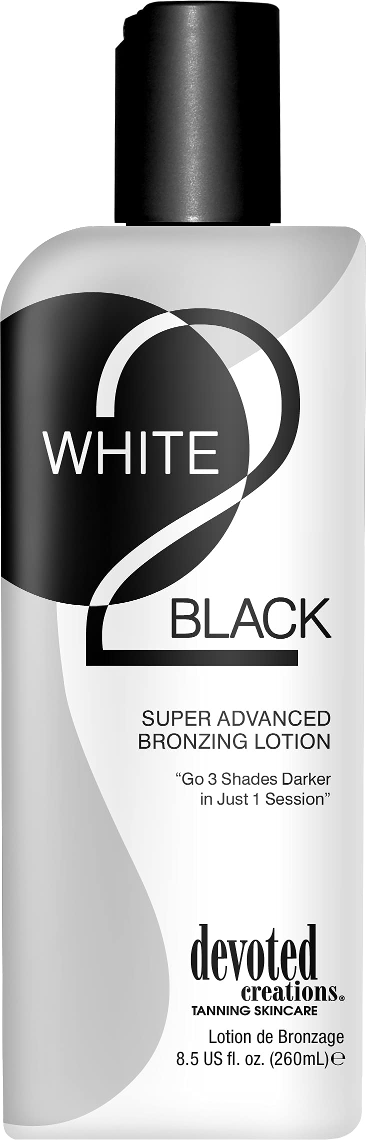 [Australia] - Devoted Creations White 2 Black Supre Advanced Bronzer Tanning Lotion, 8.5 Ounce 