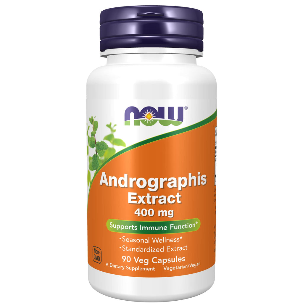 [Australia] - NOW Supplements, Andrographis Extract 400 mg (Standardized Extract), 90 Veg Capsules 