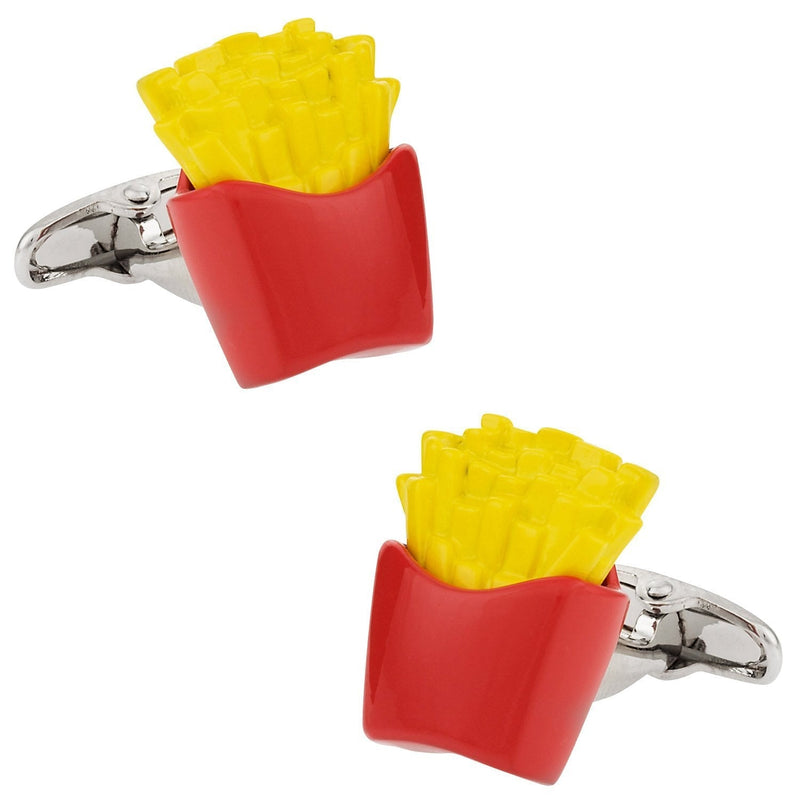 [Australia] - Cracked Pepper Cuff-Daddy French Fry Fries Cufflinks with Presentation Box 