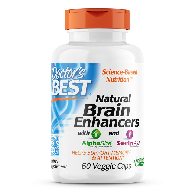 [Australia] - Doctor's Best Natural Brain Enhancers, Non-GMO, Vegan, Gluten Free, 60 Veggie Caps (DRB-00214) 60 Count (Pack of 1) 