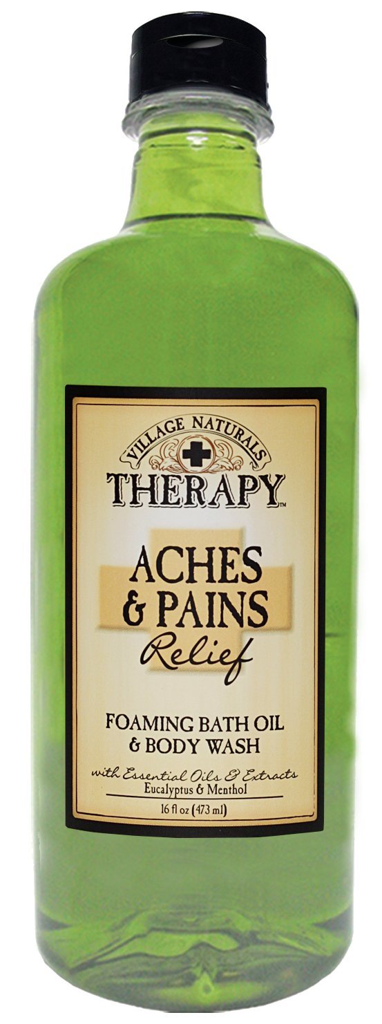 [Australia] - Village Naturals Therapy Foaming Bath Oil, Aches and Pains, 16 Ounce 
