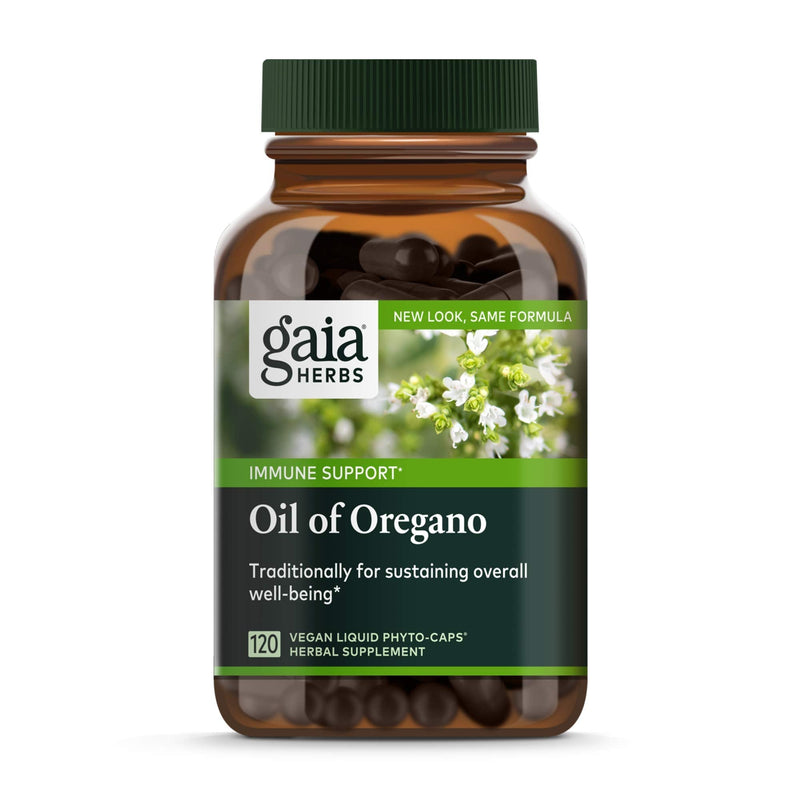 [Australia] - Gaia Herbs Oil of Oregano - Immune and Antioxidant Support Supplement to Help Sustain Overall Well-Being - with Oregano Oil, Carvacrol, and Thymol - 120 Vegan Liquid Phyto-Capsules (60-Day Supply) 120 Count (Pack of 1) Standard Packaging 