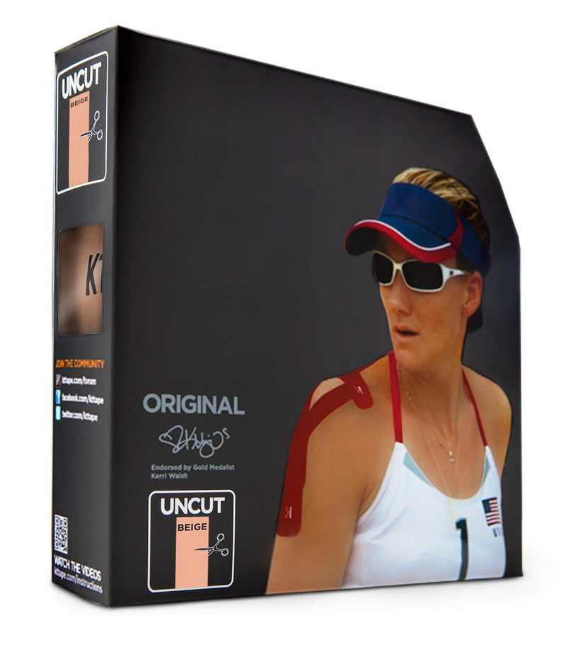 [Australia] - KT Tape Original Jumbo Cotton Uncut Kinesiology Tape 1 Count (Pack of 1) Beige 