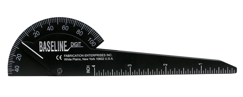 [Australia] - Baseline 12-1014 Black Plastic Finger Goniometer, 1-Finger Design Digit (Plastic) 