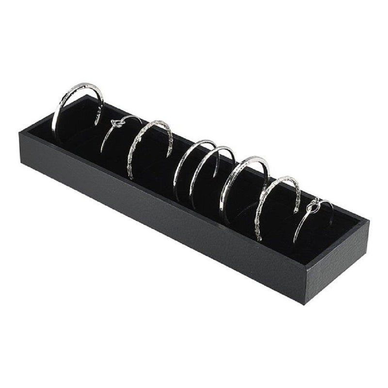 [Australia] - Black Bangle Trays With 21 Slot Inserts For Jewelry Display by Regal Pak Black Velvet 