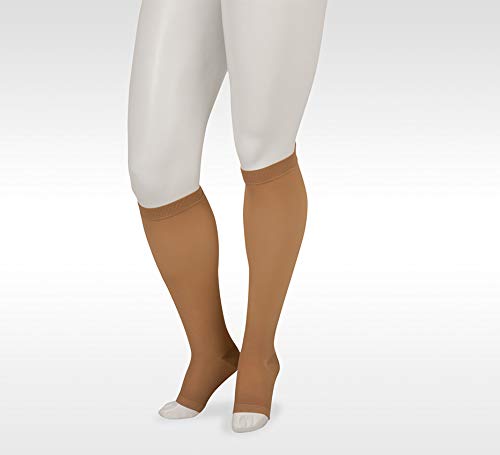 [Australia] - Juzo Basic 4411ad 20-30mmhg Knee-High Open Toe Compression Stocking Beige 2 (II) 