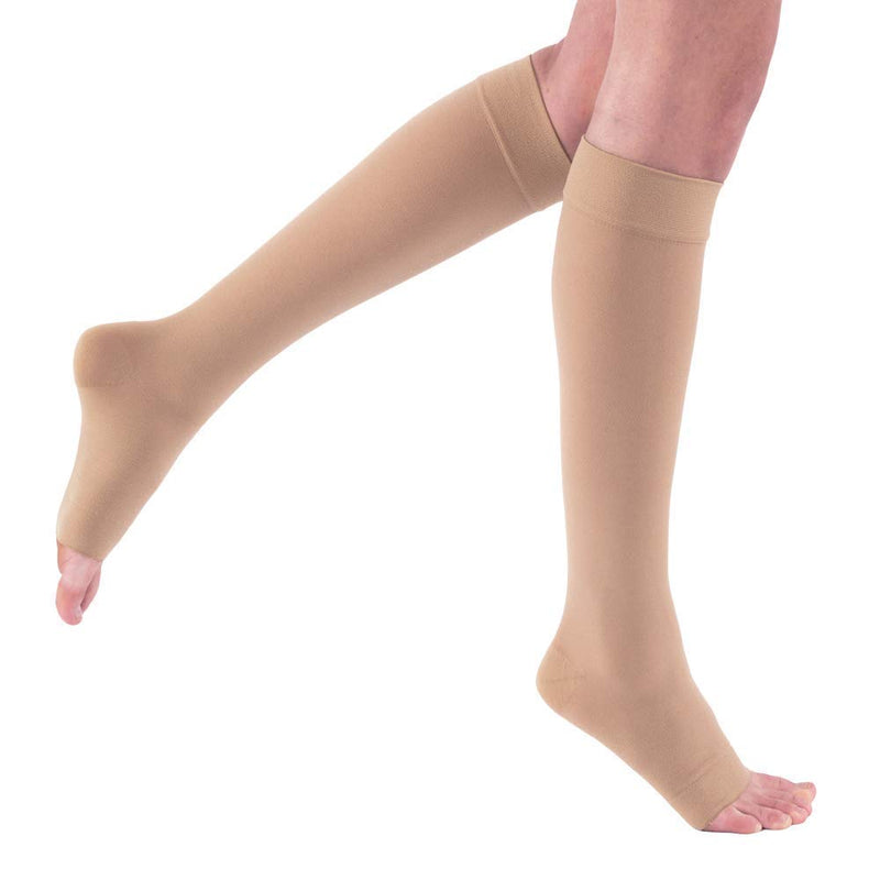 [Australia] - Jobst Relief Knee High Moderate Compression 15-20, Open Toe Silky Beige, XL FULL CALF X-Large Full Calf (1 Pair) 