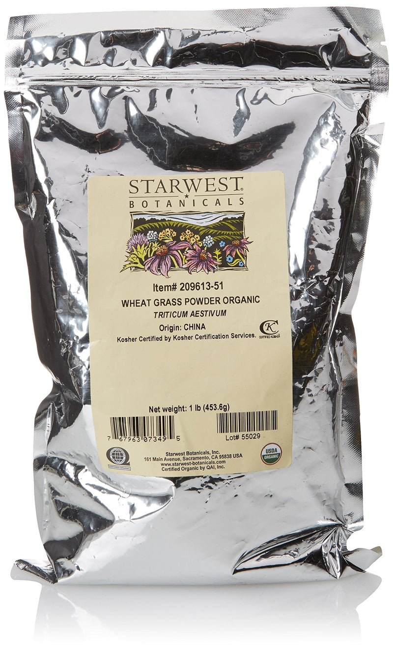 [Australia] - Starwest Botanicals Organic Wheatgrass Powder, 1 Pound 