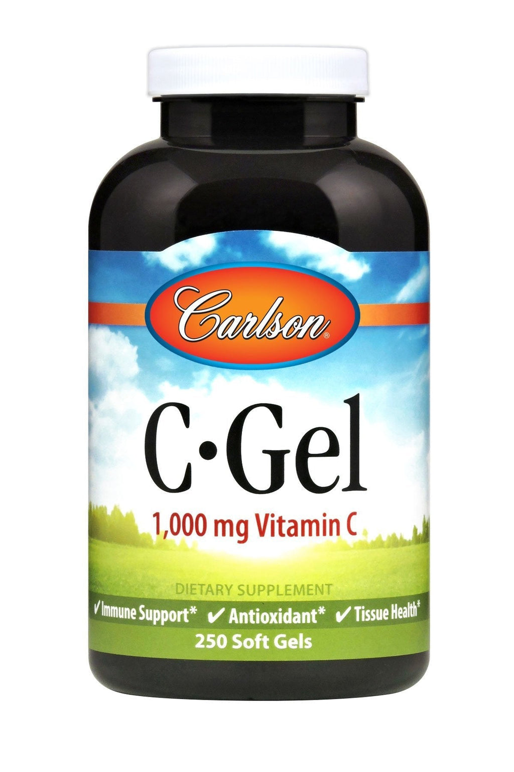 [Australia] - Carlson - C-Gels, 1000mg, Vitamin C Softgels, Immune Support & Heart Health, Vitamin C Softgels, Antioxidant, Vitamin C Supplement, 250 Softgels 250 Count (Pack of 1) 
