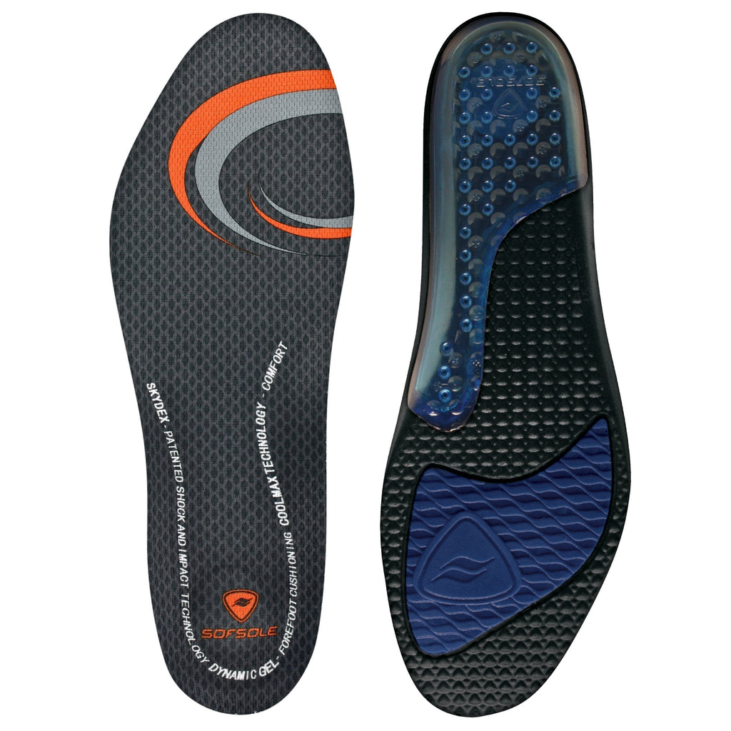 [Australia] - Sof Sole Insoles Men's AIRR Performance Full-Length Gel Shoe Insert 7-8.5 Black 