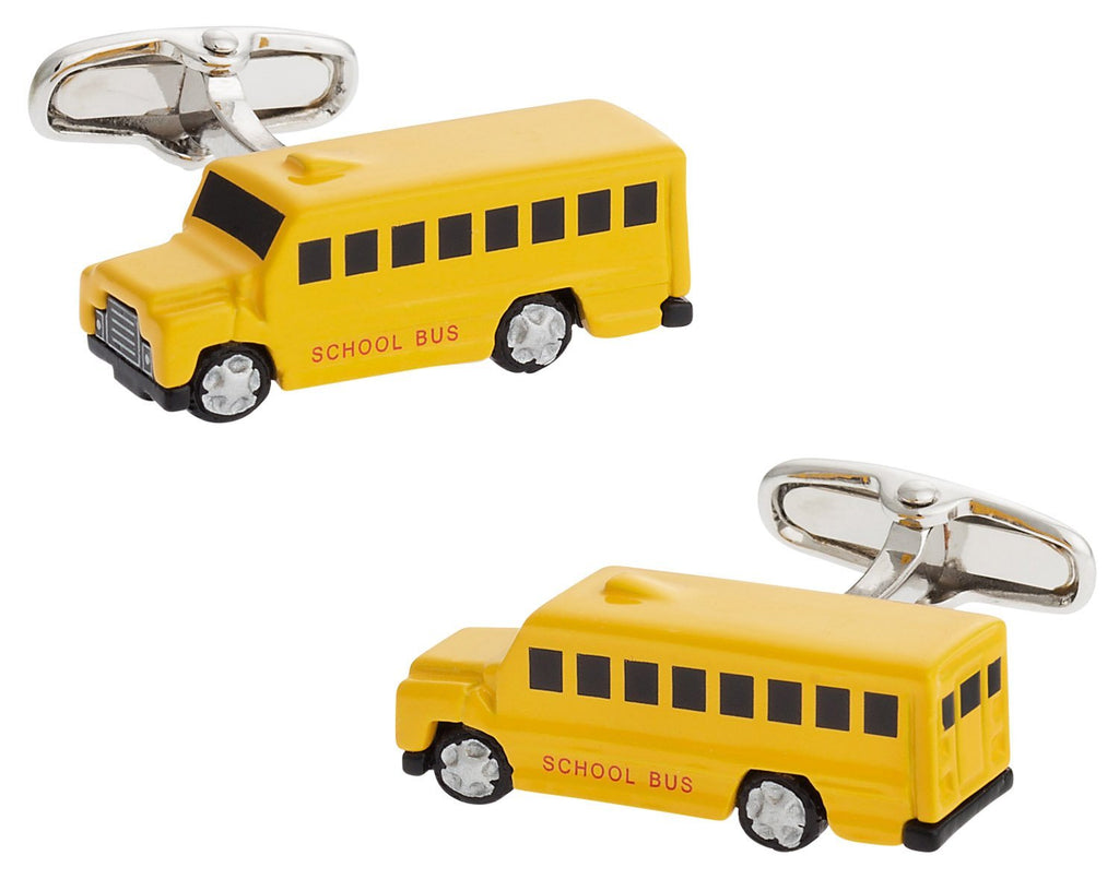 [Australia] - Cracked Pepper Cuff-Daddy School Bus Driver Cufflinks with Presentation Box 