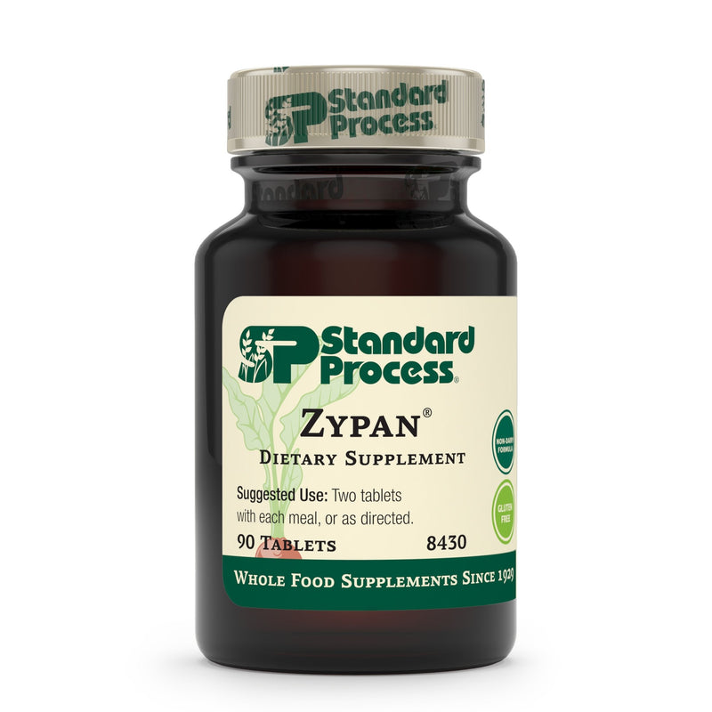 [Australia] - Standard Process Zypan - Whole Food Digestion and Digestive Health with Pepsin, Betaine Hydrochloride (Betaine HCl) and Pancreatin - Gluten Free - 90 Tablets 90 Count (Pack of 1) 