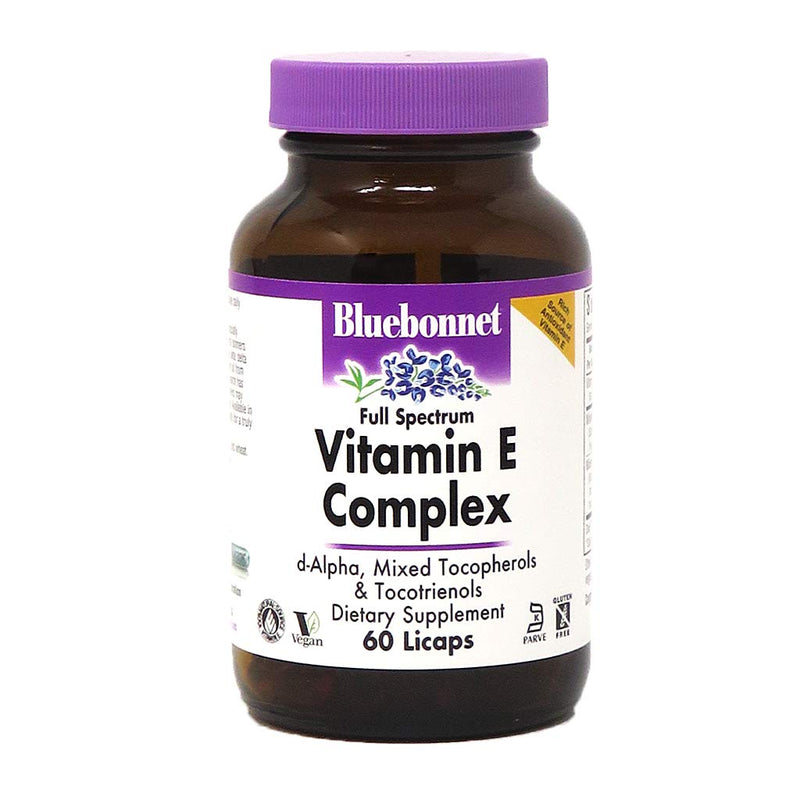 [Australia] - Bluebonnet Natural Full Spectrum Vitamin E Complex - 60 Licaps 
