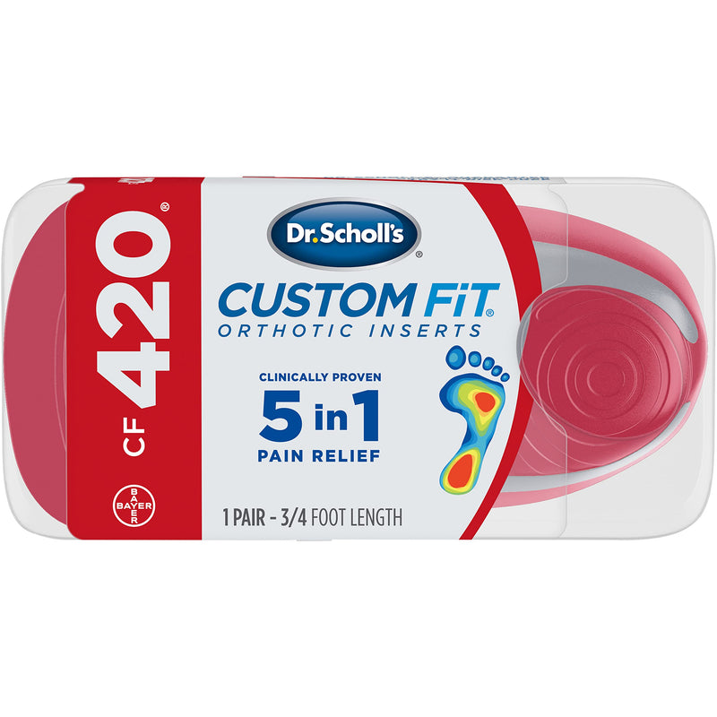 [Australia] - Dr. Scholl's Custom Fit Orthotic Inserts, CF 420 Red 1 Count (Pack of 1) 