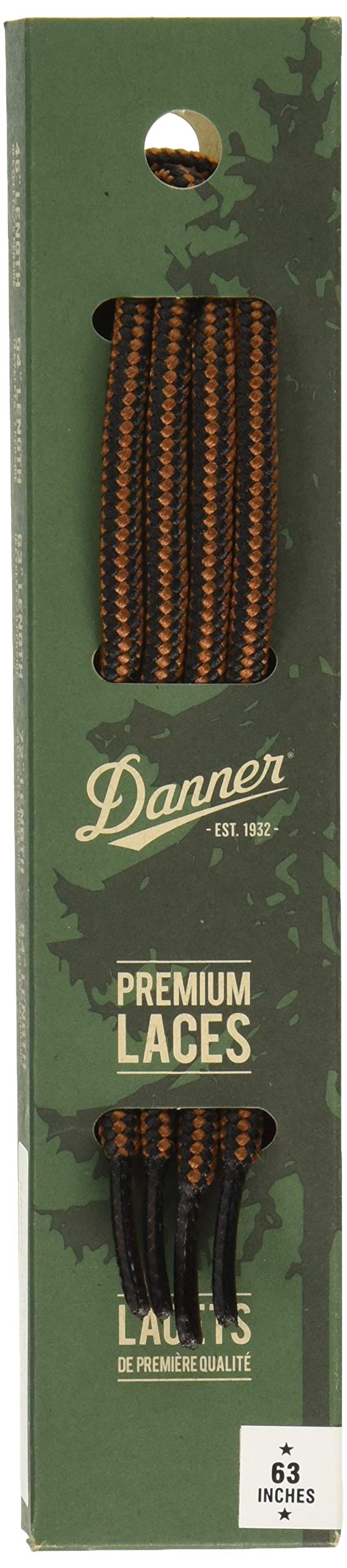 [Australia] - Danner Laces 63" Shoelaces Medium Black/Tan 