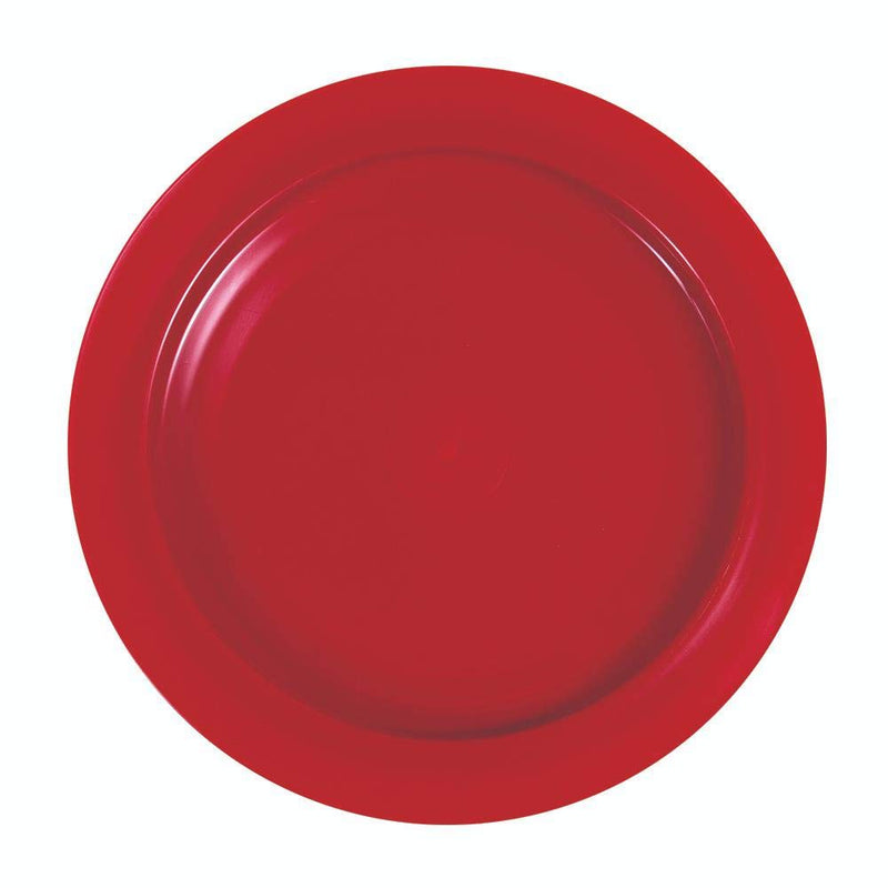 [Australia] - SP Ableware-36751 Maddak Inner-Lip Plate, Red (745310004) Red, Redware 