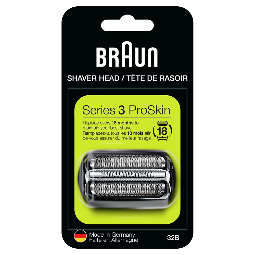 [Australia] - Braun Series 3 32B Foil & Cutter Replacement Head, Compatible with Models 3000s, 3010s, 3040s, 3050cc, 3070cc, 3080s, 3090cc (Packaging May Vary) 