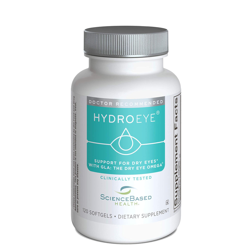 [Australia] - HydroEye Softgels - Dry Eye Relief - Features GLA, EPA, DHA and Other Key Nutrients - 120 Count 