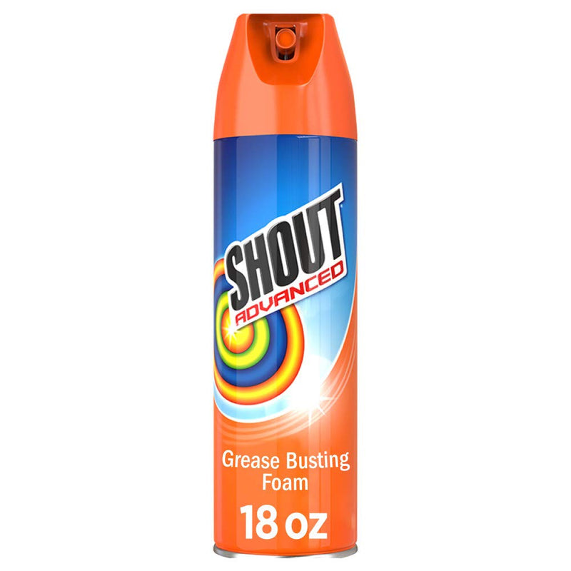 [Australia] - Shout Advanced Foaming Grease and Oil Laundry Stain Remover for Clothes, 18 oz 