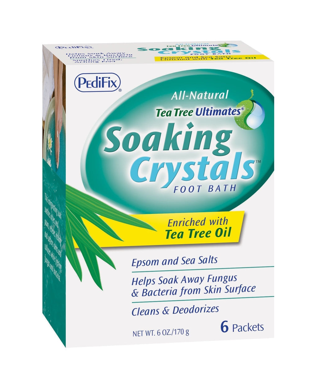 [Australia] - Pedifix Soaking Crystals Foot Bath - (6) 1 Oz. Packetsper Box 1 Ounce (Pack of 6) 
