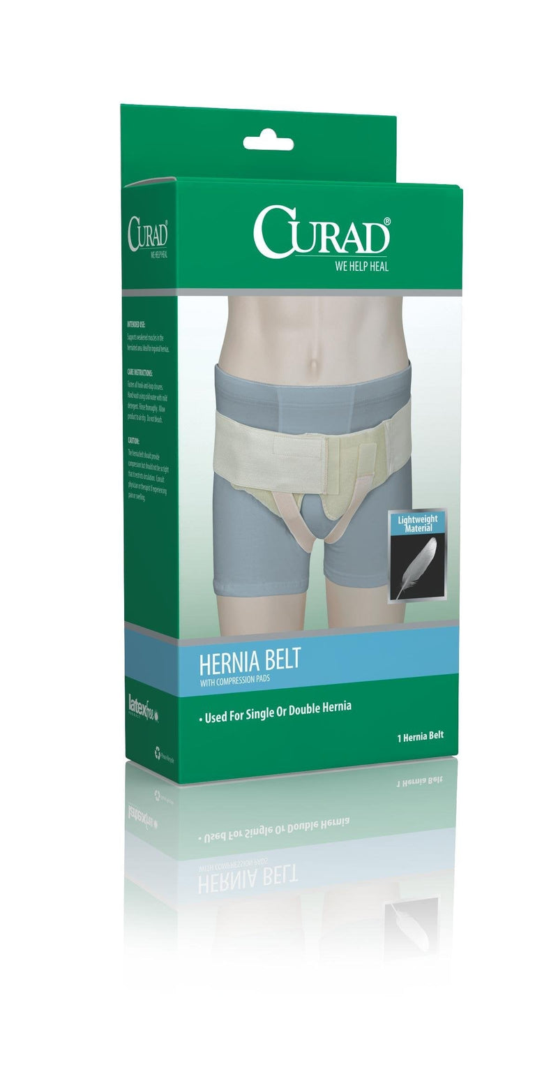 [Australia] - Curad-ORT22400 Hernia Belt with Compression Pads, Large 