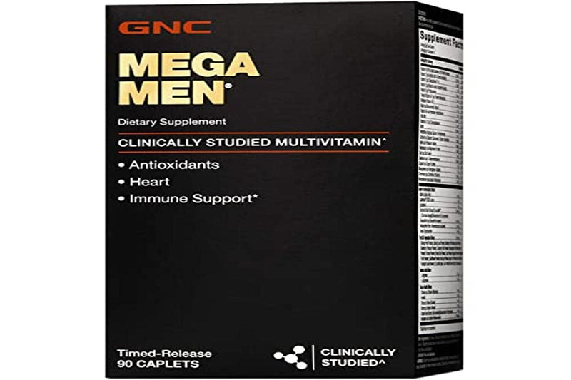 [Australia] - GNC Mega Men Multivitamin for Men, 90 Count, Antioxidants, Heart Health, and Immune Support 
