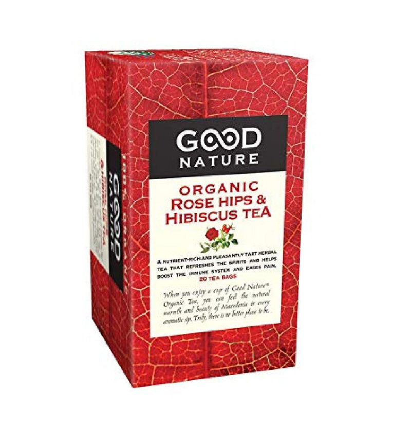 [Australia] - Good Nature Organic Rose Hips & Hibiscus Tea, 1.76 Ounce 20 Count (Pack of 1) 