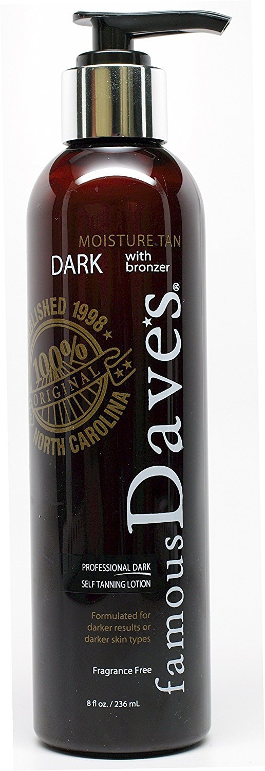 [Australia] - Dave's Dark Self Tanner Sunless Tanning Lotion with Bronzer - For All Skin Types 