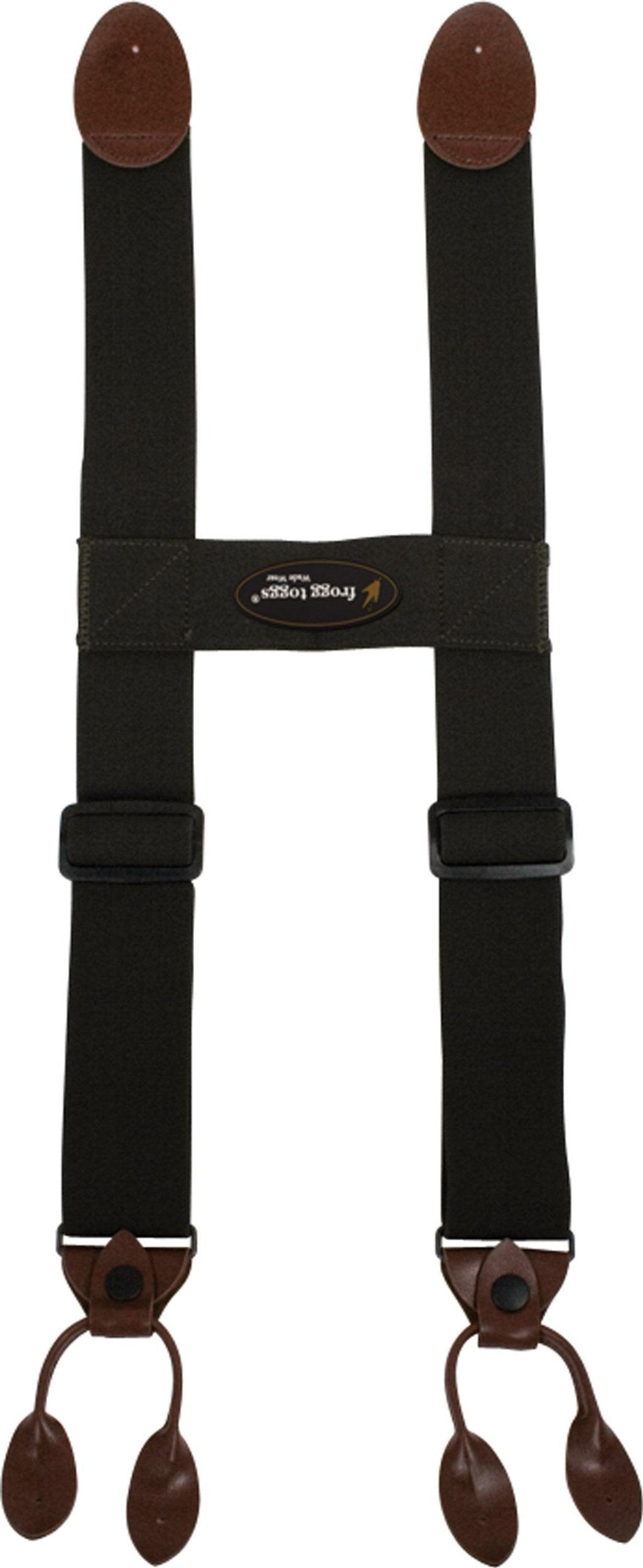 [Australia] - FROGG TOGGS H-Back Suspenders Black Adjustable 