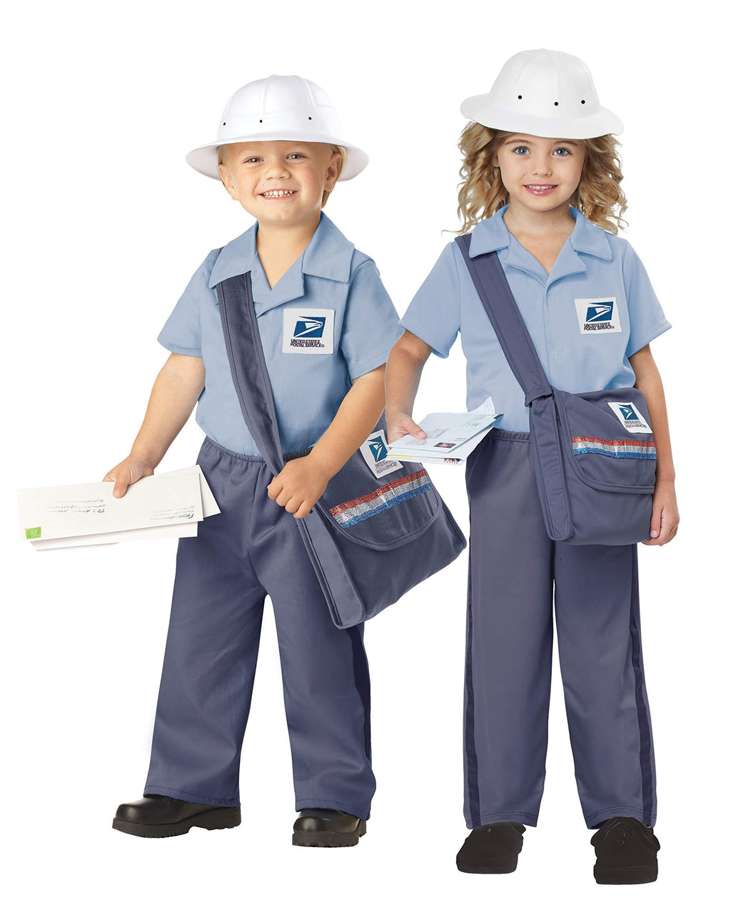 [Australia] - California Costumes Us Mail Carrier Toddler Costume Blue Medium 