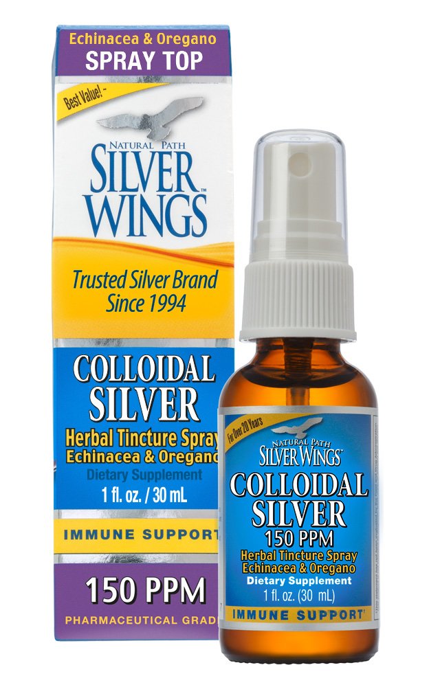 [Australia] - Natural Path Silver Wings Colloidal Silver Herbal Tincture Spray, 1 Fluid Ounce 