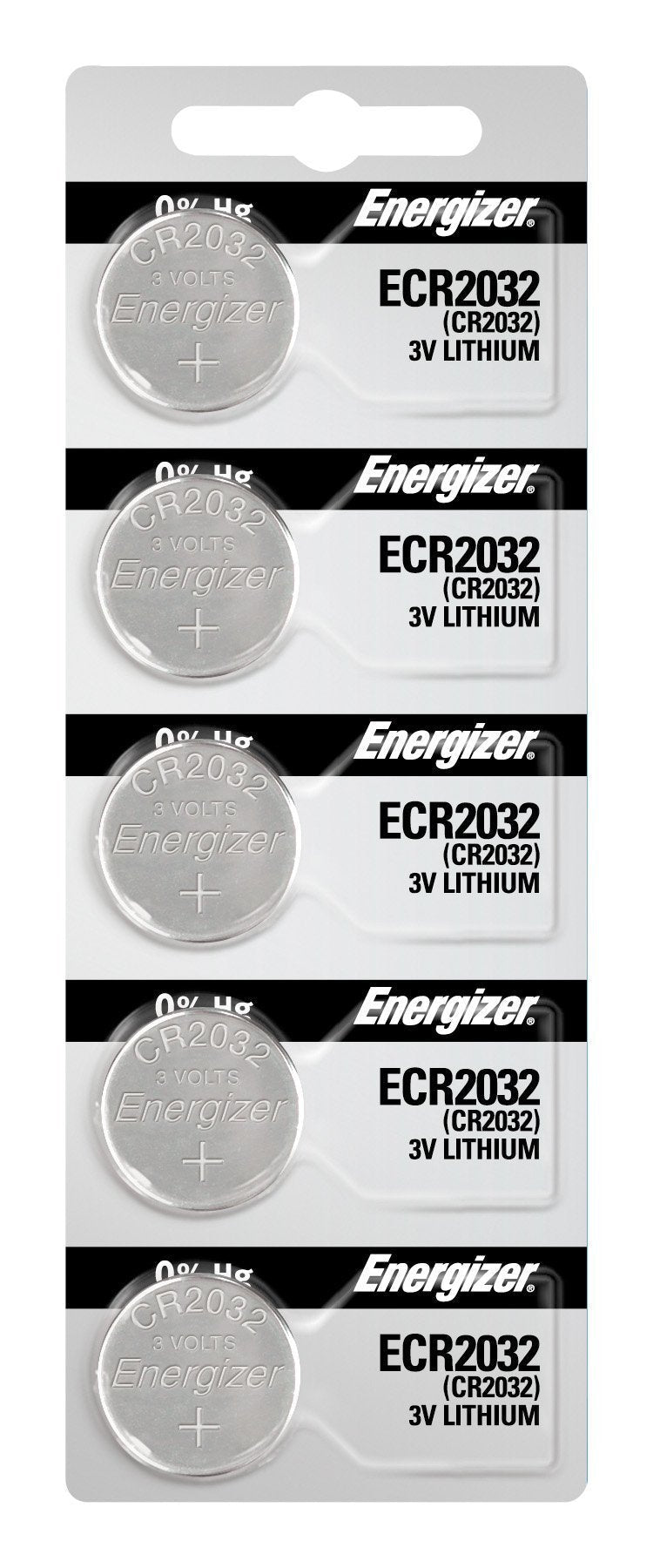 [Australia] - Energizer 2032 Battery CR2032 Lithium 3v, 5 Count (Pack of 1) 