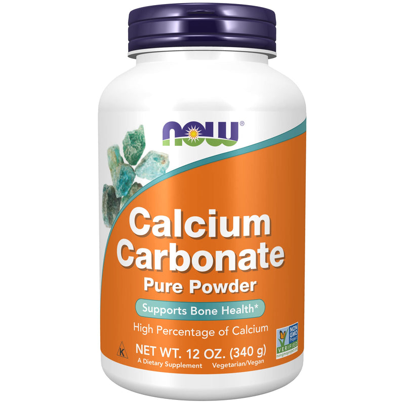 [Australia] - NOW Supplements, Calcium Carbonate Powder, High Percentage of Calcium, Supports Bone Health*, 12-Ounce 