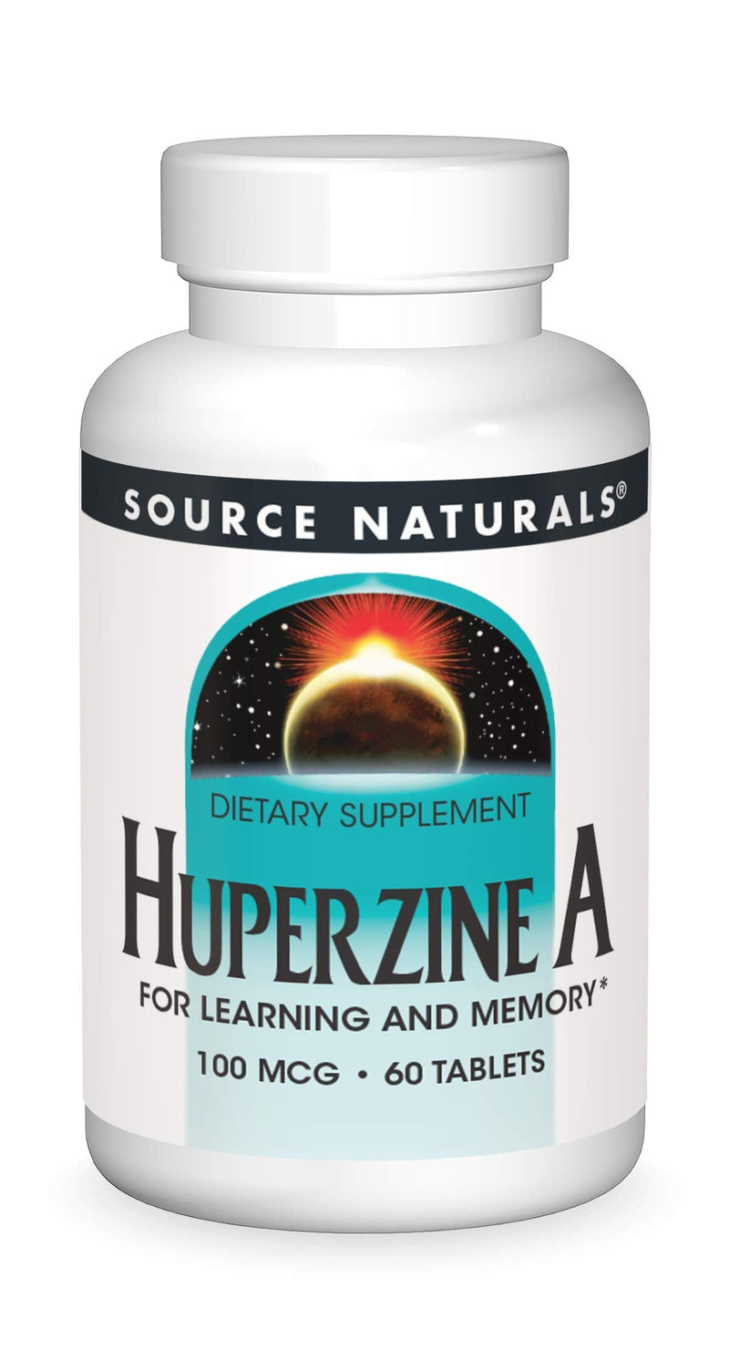[Australia] - Source Naturals Huperzine A 100 mcg for Learning & Memory - 60 Tablets 