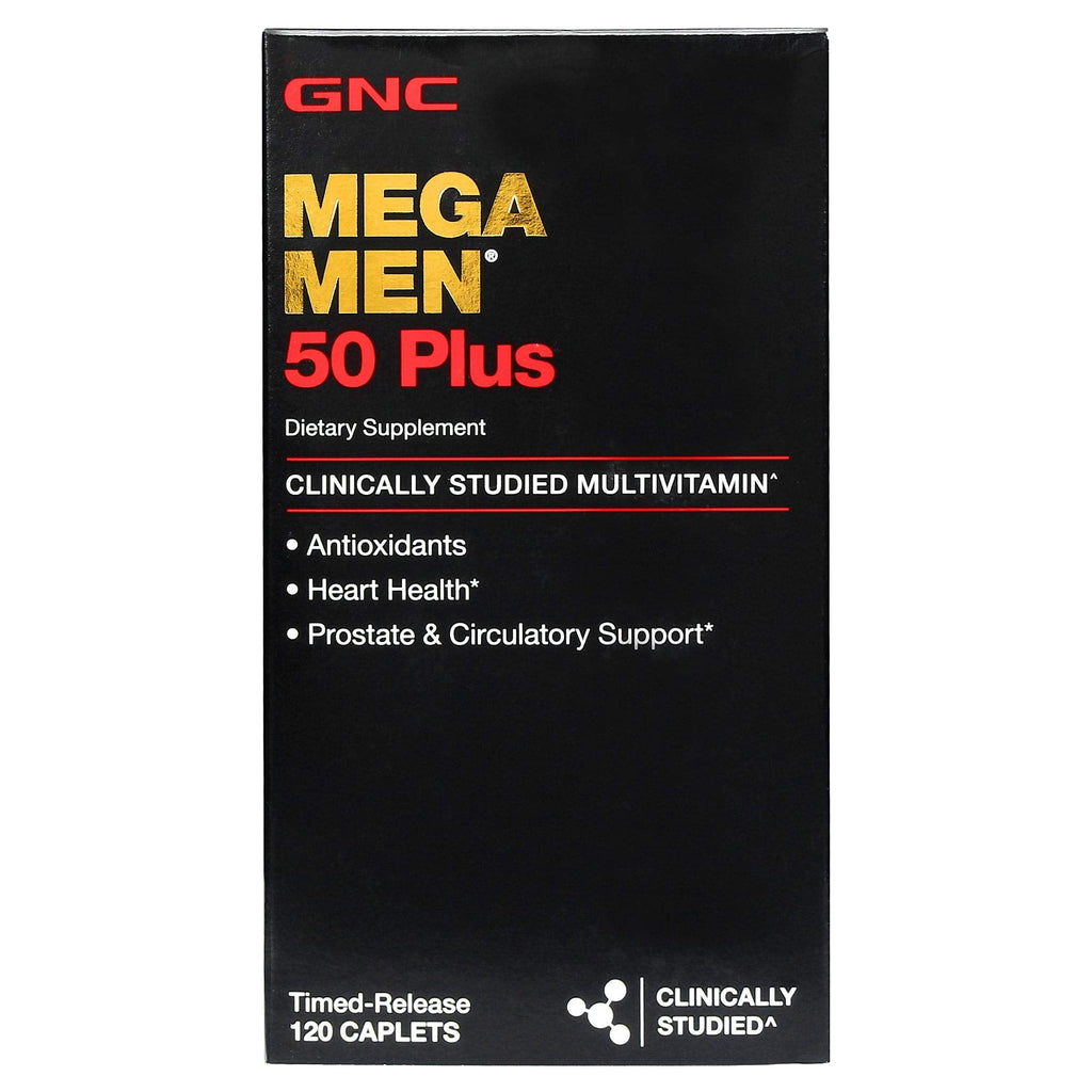 [Australia] - GNC Mega Men 50 Plus Multivitamin 120 Count (Pack of 1) 