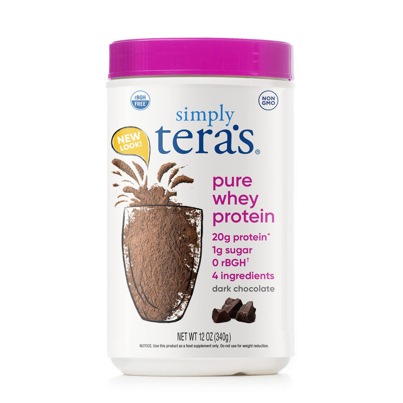 [Australia] - teraswhey Simply Pure Whey Protein, Dark Chocolate 12 oz 