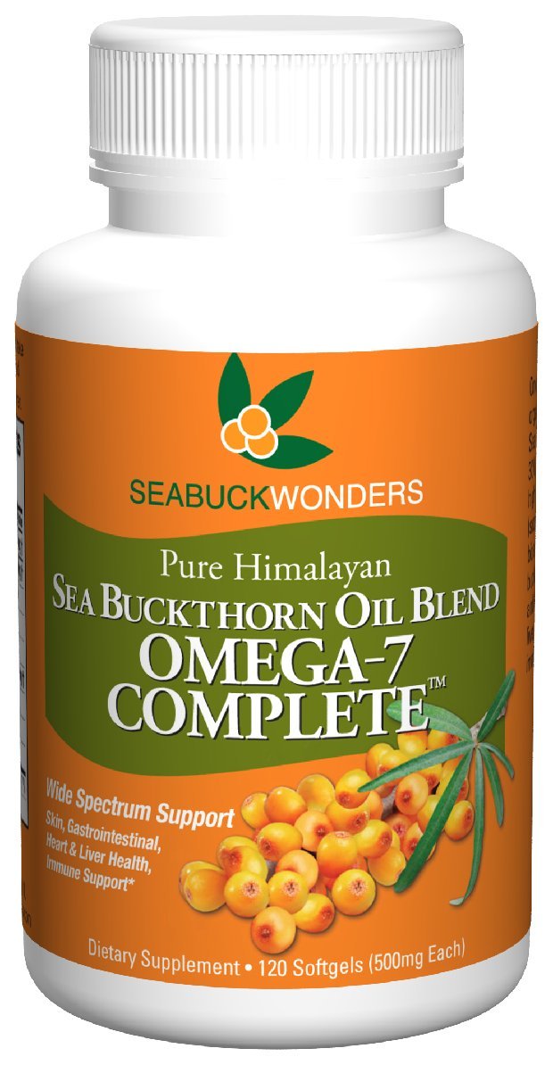 [Australia] - Sea Buckthorn Oil Blend, Omega-7 Complete, 120 Count Softgels 