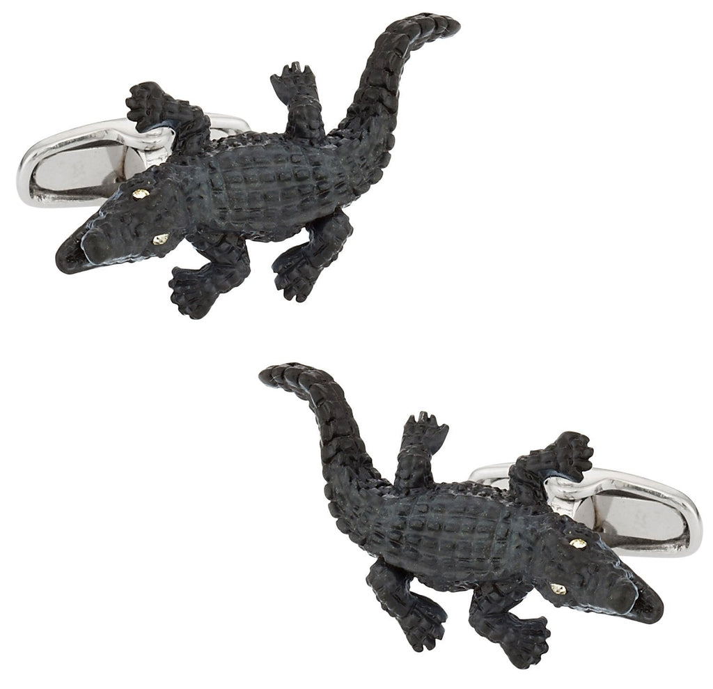 [Australia] - Safari Cuff-Daddy Alligator Cufflinks with Presentation Box 