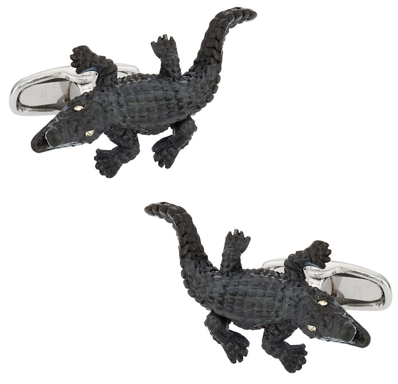 [Australia] - Safari Cuff-Daddy Alligator Cufflinks with Presentation Box 