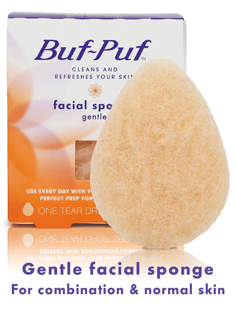 [Australia] - Buf Puf Gentle Facial Sponge, Dermatologist Developed, Removes Deep-Down Dirt that Causes Breakouts and Blackheads, Reusable, Exfoliating, 1 Count 