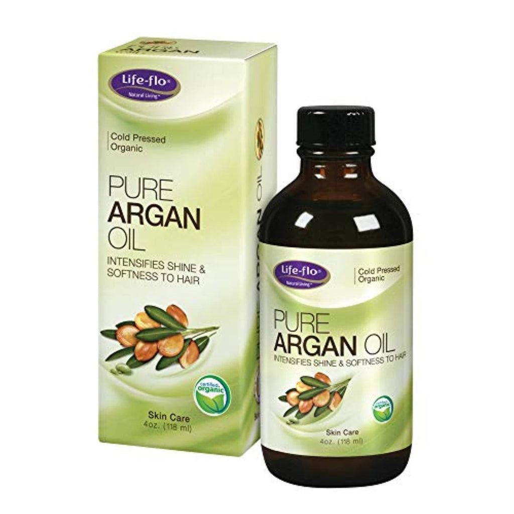 [Australia] - Life-flo Pure Argan Oil | Organic and Cold Pressed | Intensify Hair Shine and Softness & Minimize Split Ends | Skin Moisturizer | 4 oz 
