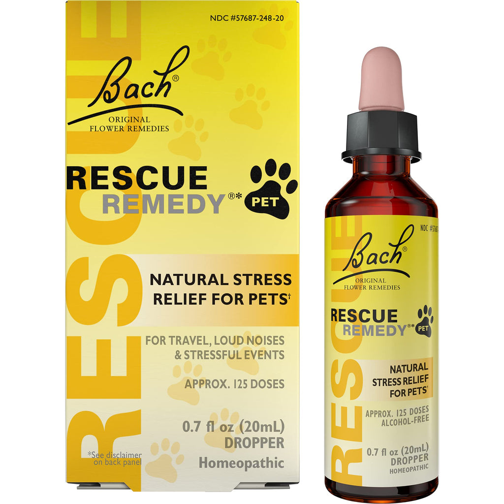 [Australia] - Bach RESCUE REMEDY PET Dropper 20mL, Natural Stress Relief, Calming for Dogs, Cats, and Other Pets, Homeopathic Flower Remedy, Thunder, Fireworks and Travel, Sedative-Free 