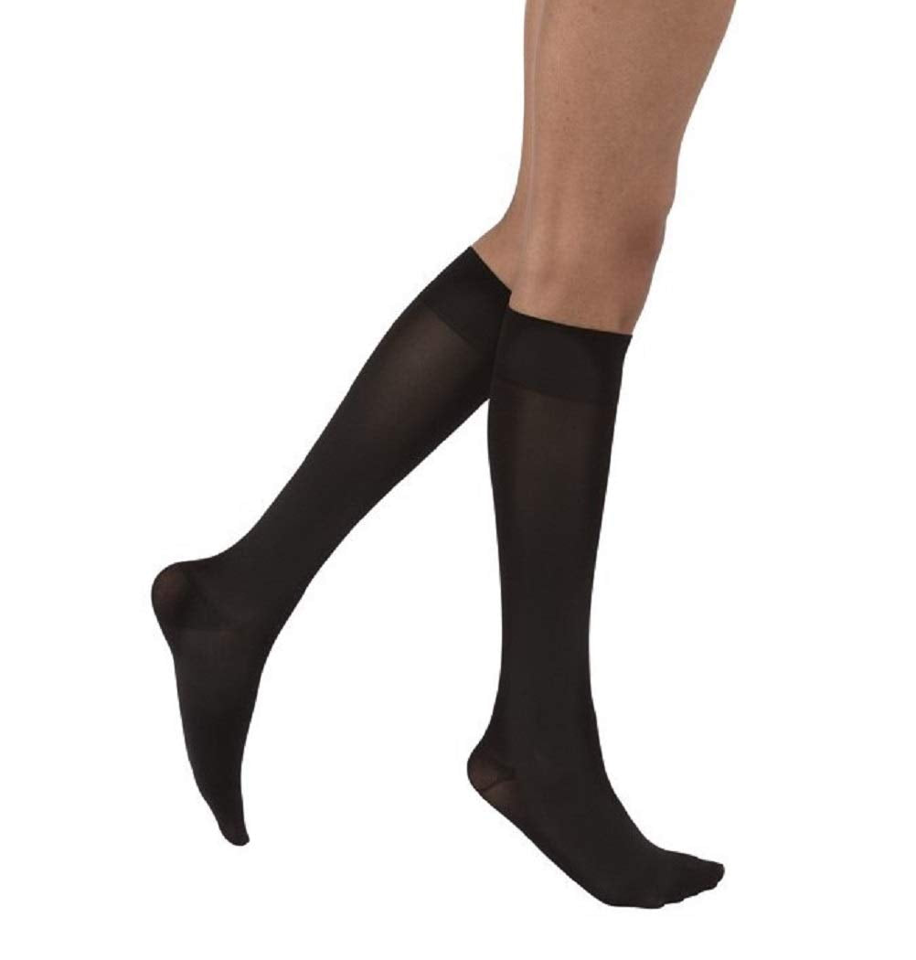 [Australia] - JOBST - 115203 Opaque Knee High 15-20 mmHg Compression Stockings, Closed Toe, X-Large, Classic Black 