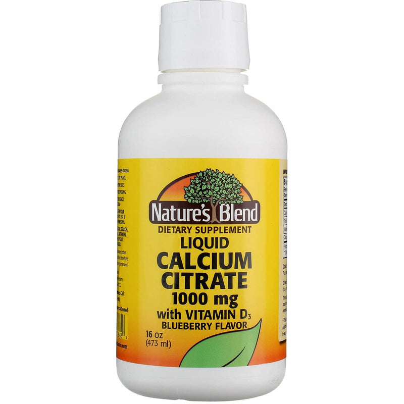 [Australia] - Liquid Calcium Citrate 1000mg with D3 16 fl oz Liquid Blueberry 