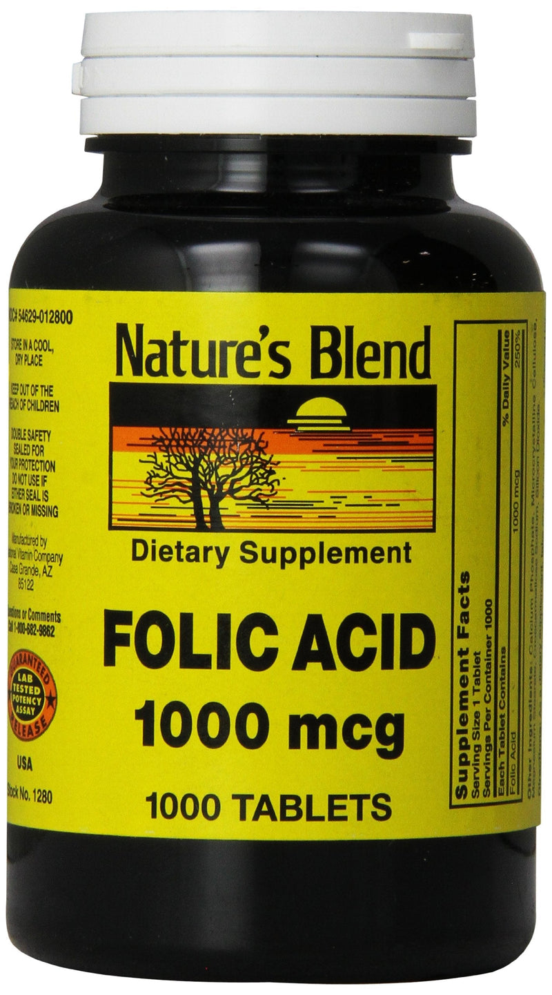 [Australia] - Nature's Blend Folic Acid 1000 mcg 1,000 mcg 1000 Tabs 