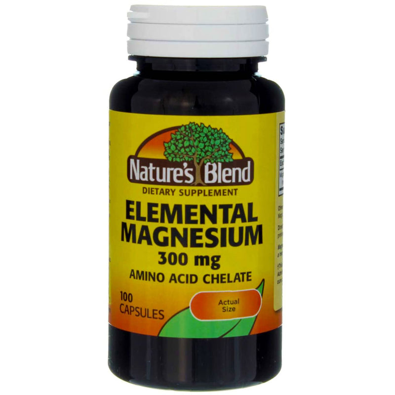 [Australia] - Nature's Blend Elemental Magnesium Amino Acid Chelate 300 mg, 100 Count 