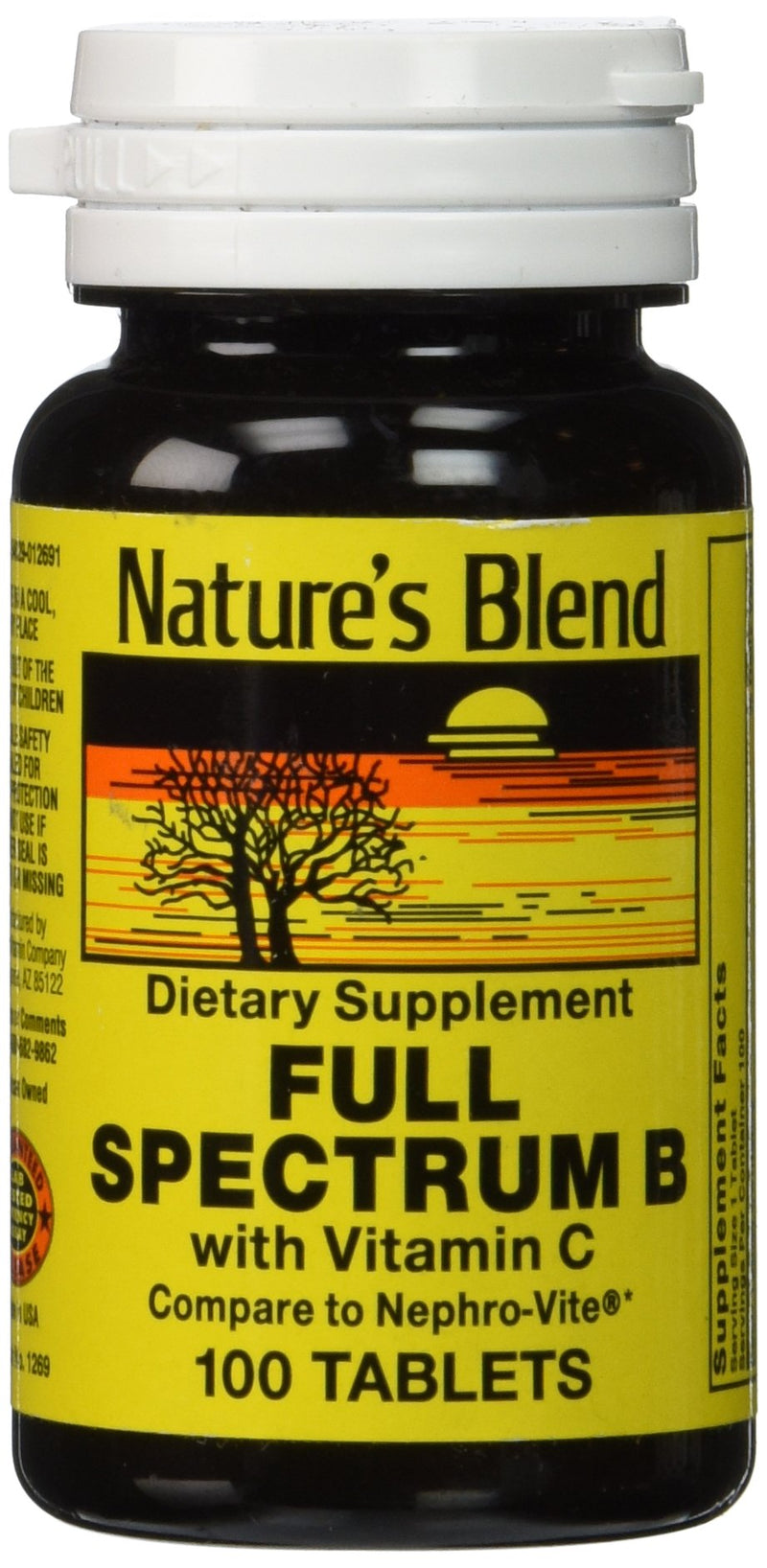 [Australia] - Nature's Blend Full Spectrum B with Vitamin C, 100 Count (1269) 